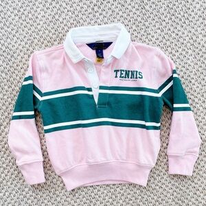 Polo by Ralph Lauren Kids Pink and Green Striped Polo 3